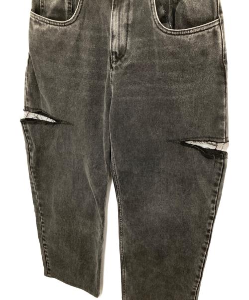 Maison Margiela（メゾンマルジェラ）Maison Margiela (メゾンマルジェラ) スラッシュディテール カットアウトデニムパンツ 2024 SA51LA0051 S30743  ブラック サイズ:40の古着・服飾アイテム