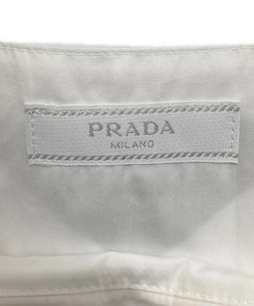 PRADA（プラダ）PRADA (プラダ) フロントプリントノースリーブカットソー ホワイト サイズ:Sの古着・服飾アイテム