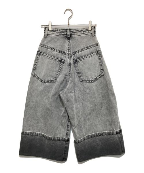Maison MIHARA YASUHIRO（メゾン ミハラ ヤスヒロ）Maison MIHARA YASUHIRO (メゾン ミハラ ヤスヒロ) Denim Roll-Up Pants(ロールアップパンツ) 	B12PT042 グレー サイズ:38の古着・服飾アイテム