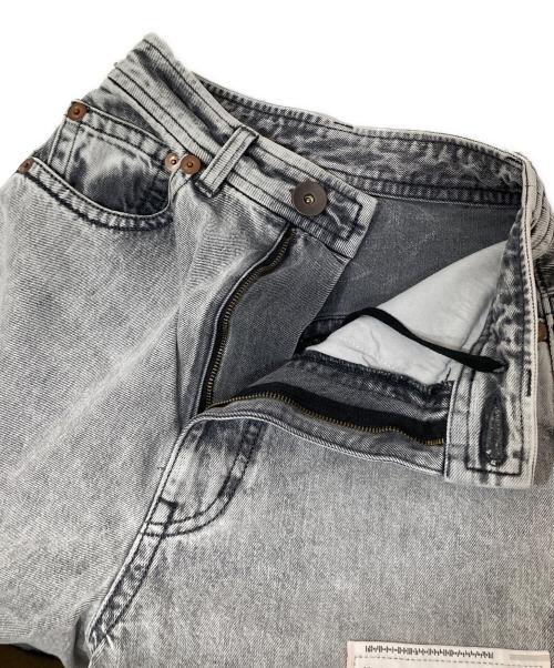 Maison MIHARA YASUHIRO（メゾン ミハラ ヤスヒロ）Maison MIHARA YASUHIRO (メゾン ミハラ ヤスヒロ) Denim Roll-Up Pants(ロールアップパンツ) 	B12PT042 グレー サイズ:38の古着・服飾アイテム