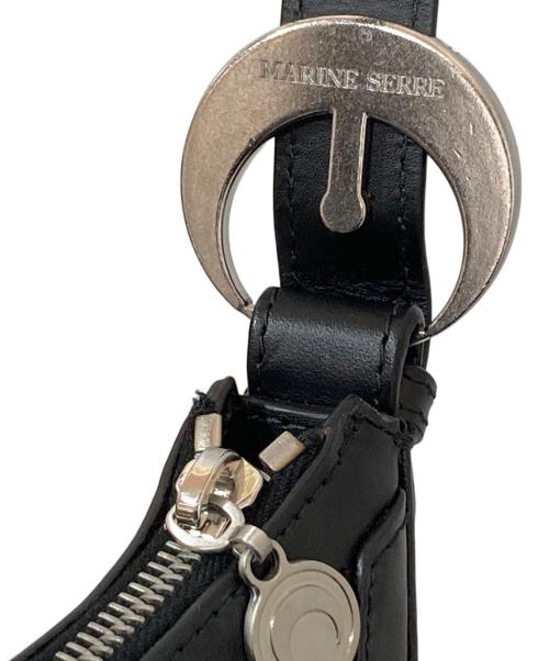 MARINE SERRE（マリーンセル）marine serre (マリーンセル) Moon Diamant Eclips ショルダーバッグ ブラックの古着・服飾アイテム