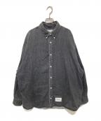WTAPSダブルタップス）の古着「BD 04 LS COTTON．DENIM」｜ブラック