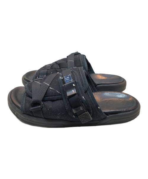 VISVIM（ビズビム）VISVIM (ビズビム) ペイント加工 ストラップサンダル ブラック サイズ:XLの古着・服飾アイテム