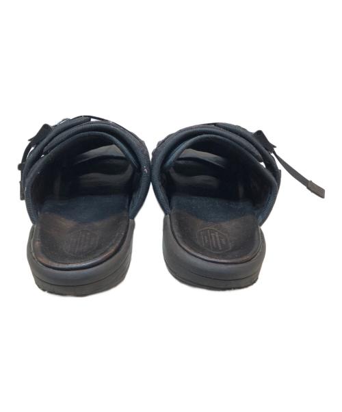 VISVIM（ビズビム）VISVIM (ビズビム) ペイント加工 ストラップサンダル ブラック サイズ:XLの古着・服飾アイテム