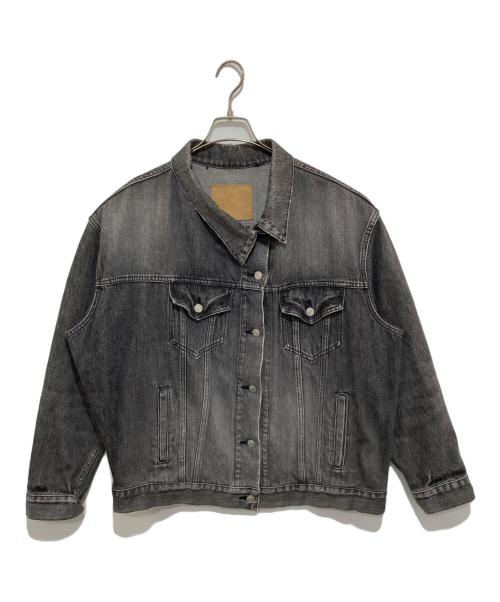 BALENCIAGA（バレンシアガ）BALENCIAGA (バレンシアガ) アシンメトリ―デザインデニムジャケット　492138 グレー サイズ:SIZE34の古着・服飾アイテム