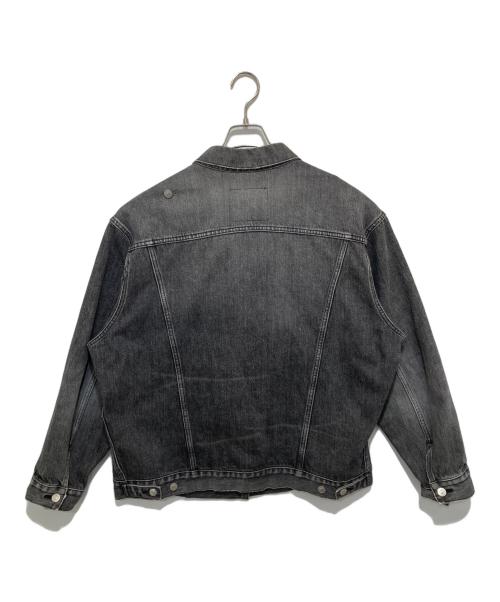 BALENCIAGA（バレンシアガ）BALENCIAGA (バレンシアガ) アシンメトリ―デザインデニムジャケット　492138 グレー サイズ:SIZE34の古着・服飾アイテム