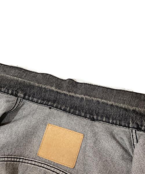 BALENCIAGA（バレンシアガ）BALENCIAGA (バレンシアガ) アシンメトリ―デザインデニムジャケット　492138 グレー サイズ:SIZE34の古着・服飾アイテム