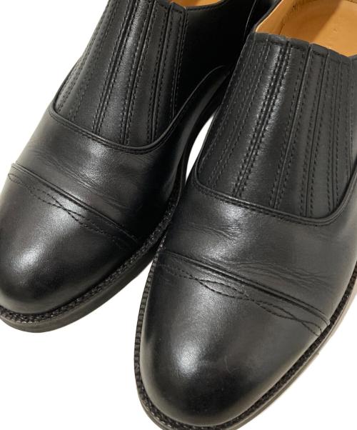 HENDER SCHEME（エンダースキーマ）Hender Scheme (エンダースキーマ) front gore　フロントゴアレザーシューズ ブラック サイズ:3の古着・服飾アイテム