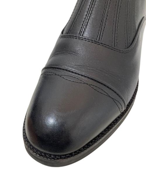 HENDER SCHEME（エンダースキーマ）Hender Scheme (エンダースキーマ) front gore　フロントゴアレザーシューズ ブラック サイズ:3の古着・服飾アイテム