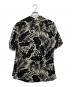 Saint Laurent Paris (サンローランパリ) SILK JUNGLE PALM PRINT S/S SHIRT ブラック サイズ:38：16000円
