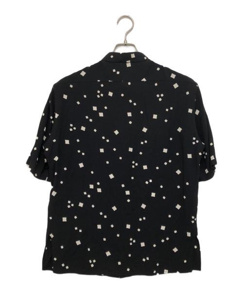 Saint Laurent Paris（サンローランパリ）Saint Laurent Paris (サンローランパリ) VISCOSE CAMPUS SS SHIRTS ブラック サイズ:37の古着・服飾アイテム