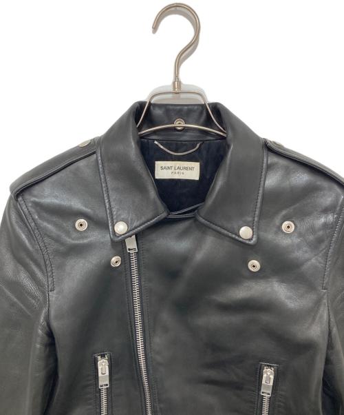 Saint Laurent Paris（サンローランパリ）Saint Laurent Paris (サンローランパリ) L01 クラシックモーターサイクルライダースレザージャケット　Leather riders jacket 361841 ブラック サイズ:44の古着・服飾アイテム