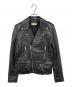 Saint Laurent Paris（サンローランパリ）の古着「L01 クラシックモーターサイクルライダースレザージャケット　Leather riders jacket 361841」｜ブラック