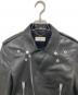 中古・古着 Saint Laurent Paris (サンローランパリ) L01 クラシックモーターサイクルライダースレザージャケット　Leather riders jacket 361841 ブラック サイズ:44：170000円