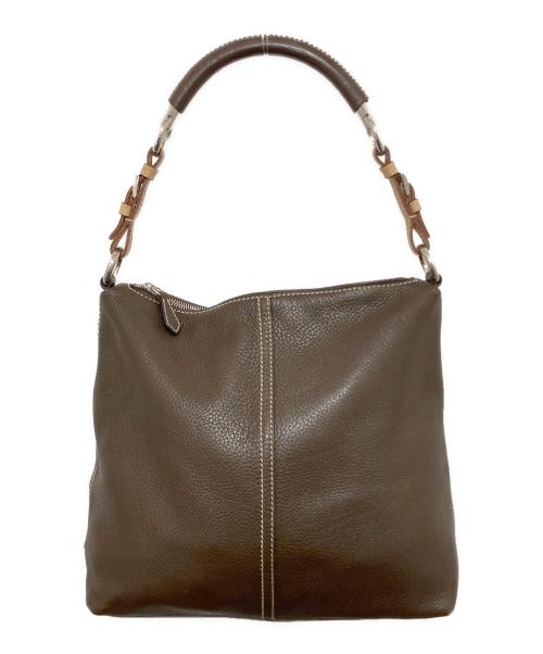 PRADA（プラダ）PRADA (プラダ) NAPPA HANDLE ワンショルダーバッグ BR1847 ブラウン サイズ:　の古着・服飾アイテム
