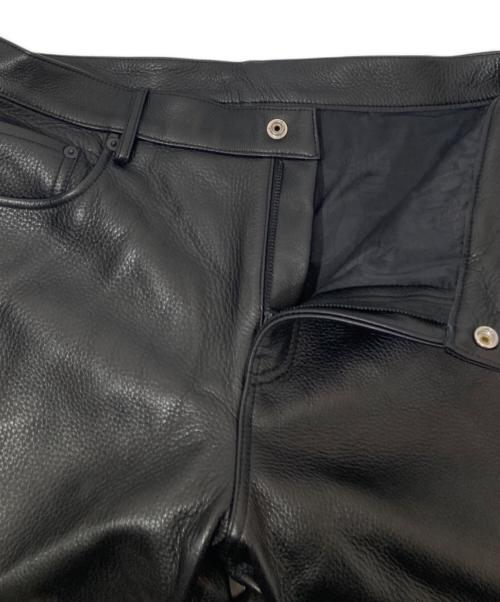 GANGSTERVILLE（ギャングスタービル）GANGSTERVILLE (ギャングスタービル) Locos Leather Pants ブラック サイズ:Lの古着・服飾アイテム