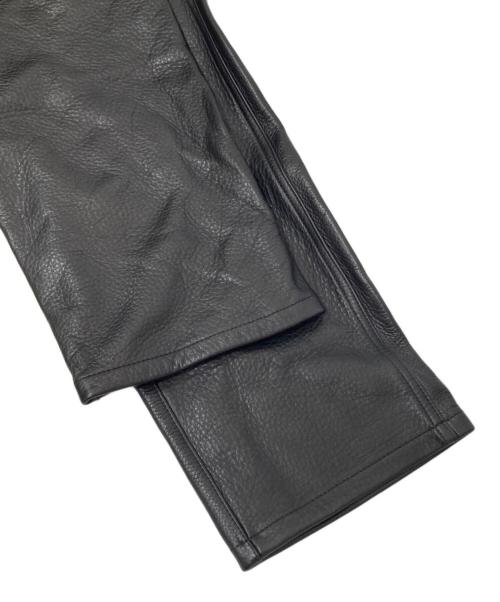 GANGSTERVILLE（ギャングスタービル）GANGSTERVILLE (ギャングスタービル) Locos Leather Pants ブラック サイズ:Lの古着・服飾アイテム