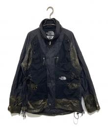 THE NORTH FACE×eYe COMME des GARCONS JUNYAWATANABE MAN（ザ ノース フェイス×アイ コム デ ギャルソン ジュンヤ ワタナベ マン）の古着「ナイロンタフタプリントカスタマイズ ジャケット  AD2018 WC-J922」｜ブラック×オリーブ