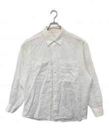 eL（エル）の古着「LINEN W/P SH リネンシャツ　 L'ECHOPPE取扱」｜ホワイト