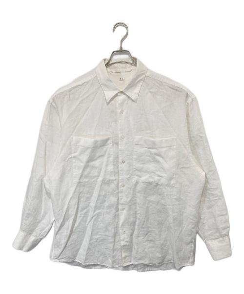 eL（エル）eL (エル) LINEN W/P SH リネンシャツ　 L'ECHOPPE取扱 ホワイト サイズ:3の古着・服飾アイテム