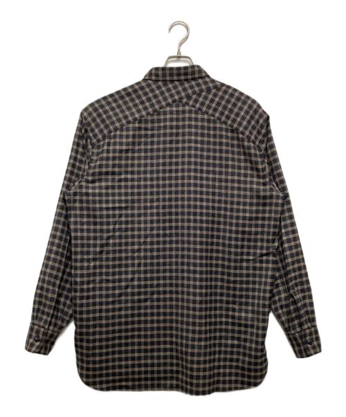 ULTERIOR（アルテリア）ULTERIOR (アルテリア) CHECKED WOOL FLANNEL D/P SHIRT チェックド ウール フランネル ディーピー シャツ ブラック サイズ:5の古着・服飾アイテム