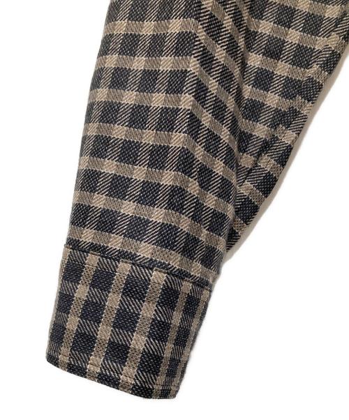 ULTERIOR（アルテリア）ULTERIOR (アルテリア) CHECKED WOOL FLANNEL D/P SHIRT チェックド ウール フランネル ディーピー シャツ ブラック サイズ:5の古着・服飾アイテム