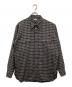 ULTERIOR（アルテリア）の古着「CHECKED WOOL FLANNEL D/P SHIRT チェックド ウール フランネル ディーピー シャツ」｜ブラック