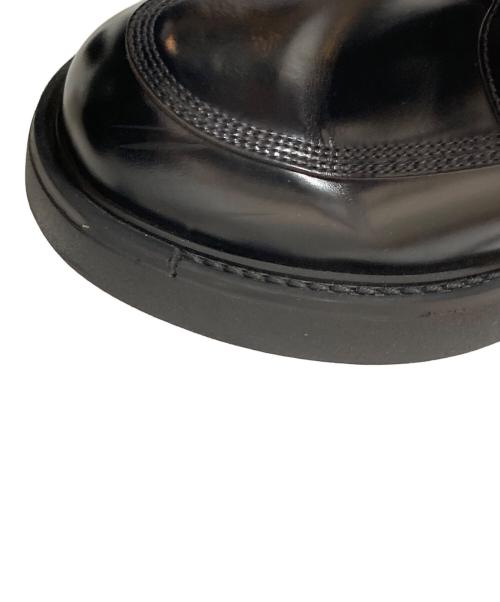 PRADA（プラダ）PRADA (プラダ) Brushed Leather Loafers(ブラッシュドレザーローファー) 2DG149 ブラック サイズ:8 1/2の古着・服飾アイテム