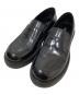 PRADA（プラダ）の古着「Brushed Leather Loafers(ブラッシュドレザーローファー) 2DG149」｜ブラック