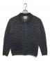 YOKE（ヨーク）の古着「MESH KNITTED SHIRT CARDIGAN(メッシュニットシャツカーディガン) YK25SS0956S」｜ネイビー