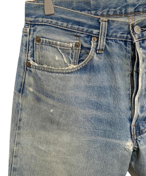 LEVI'S（リーバイス）LEVI'S (リーバイス) 70's 66後期 501ダメージデニムパンツ / ボタン裏6 赤耳 インディゴ サイズ:W33 L33の古着・服飾アイテム