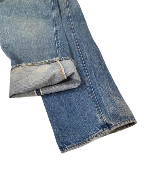 LEVI'S（リーバイス）LEVI'S (リーバイス) 70's 66後期 501ダメージデニムパンツ / ボタン裏6 赤耳 インディゴ サイズ:W33 L33の古着・服飾アイテム