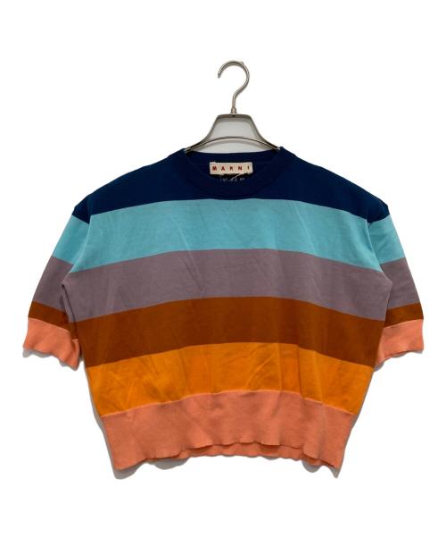 MARNI（マルニ）MARNI (マルニ) キシストライプ コットンニット マルチカラー サイズ:38の古着・服飾アイテム