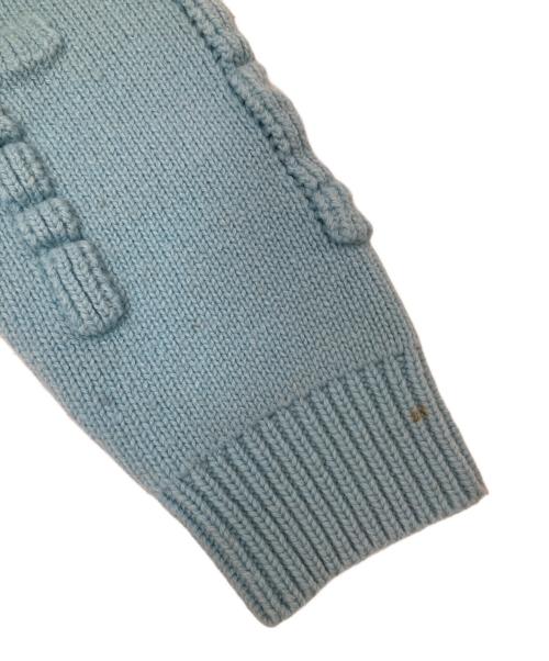 BOTTEGA VENETA（ボッテガベネタ）BOTTEGA VENETA (ボッテガベネタ) 立体ロゴオーバーサイズニットセーター 707883 V26T0 スカイブルー サイズ:Sの古着・服飾アイテム