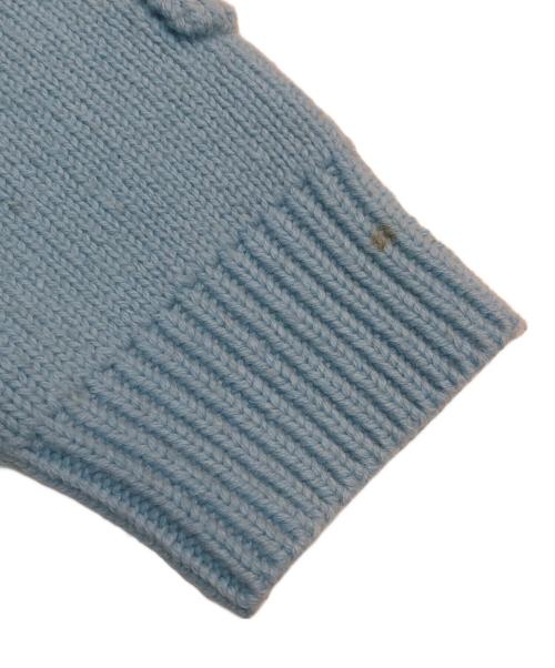 BOTTEGA VENETA（ボッテガベネタ）BOTTEGA VENETA (ボッテガベネタ) 立体ロゴオーバーサイズニットセーター 707883 V26T0 スカイブルー サイズ:Sの古着・服飾アイテム