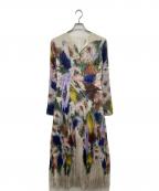 Ameriアメリ）の古着「UND TEXTURE ART FLOWER DRESS（ウントテクスチャー アートフラワードレス）ワンピース　02241205630870」｜マルチカラー