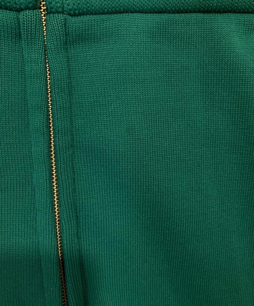 Mame Kurogouchi（マメクロゴウチ）Mame Kurogouchi (マメクロゴウチ) Jomon Pattern Knitted Overalls　縄文パターンニットオーバーオール グリーン サイズ:1の古着・服飾アイテム