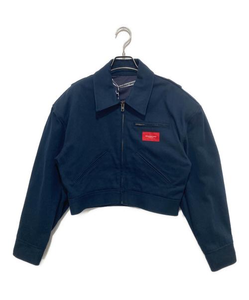 ALEXANDER WANG（アレキサンダー・ワン）ALEXANDER WANG (アレキサンダー・ワン) クロップドジャケット 533-62110001 ネイビー サイズ:XSの古着・服飾アイテム