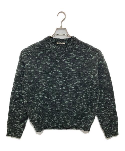AURALEE（オーラリー）AURALEE (オーラリー) WOOL MIX COLOR SLUB YARN KNIT P/O(ウールミックスカラースラブヤーンニット)) A22AP02MS グリーン サイズ:1の古着・服飾アイテム