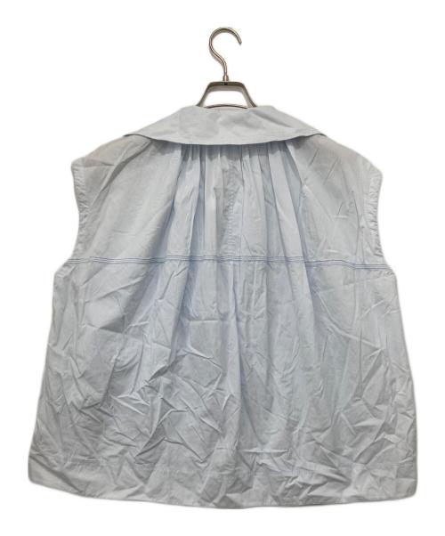 MARNI（マルニ）MARNI (マルニ) スキッパーネック シャツ ブラウス ブルー サイズ:40の古着・服飾アイテム