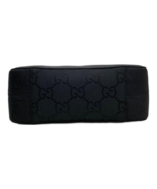GUCCI（グッチ）GUCCI (グッチ) GG柄 ナイロン×レザー 2WAYバッグ　007-2005 ブラックの古着・服飾アイテム