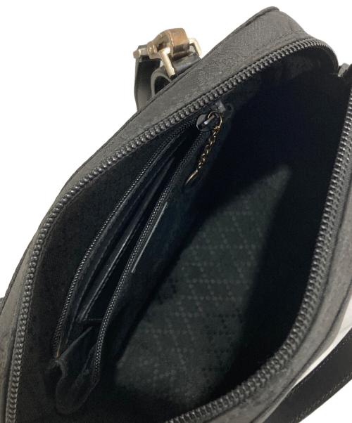 GUCCI（グッチ）GUCCI (グッチ) GG柄 ナイロン×レザー 2WAYバッグ　007-2005 ブラックの古着・服飾アイテム