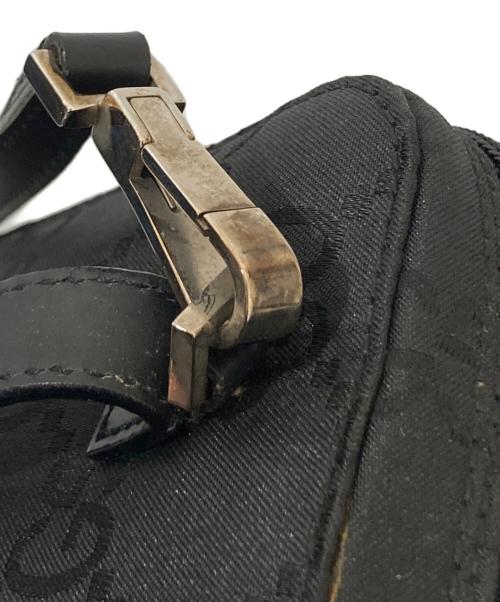 GUCCI（グッチ）GUCCI (グッチ) GG柄 ナイロン×レザー 2WAYバッグ　007-2005 ブラックの古着・服飾アイテム