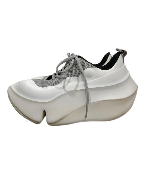 grounds（グラウンズ）grounds (グラウンズ) ORCA WAVE　厚底スニーカー グレー サイズ:26.0の古着・服飾アイテム