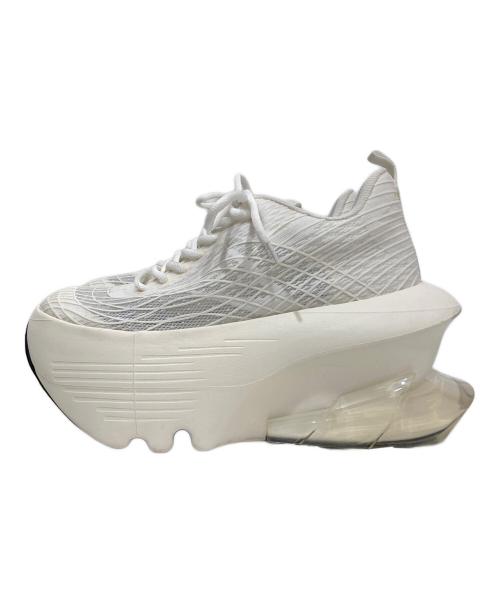 grounds（グラウンズ）grounds (グラウンズ) JOG VISION DYNAMO　厚底スニーカー ホワイト サイズ:26.0の古着・服飾アイテム