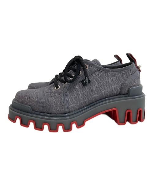 Christian Louboutin（クリスチャン・ルブタン）Christian Louboutin (クリスチャン・ルブタン) パナミック デューン ダービーシューズ グレー サイズ:39の古着・服飾アイテム