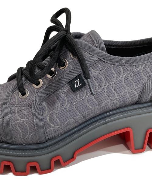 Christian Louboutin（クリスチャン・ルブタン）Christian Louboutin (クリスチャン・ルブタン) パナミック デューン ダービーシューズ グレー サイズ:39の古着・服飾アイテム