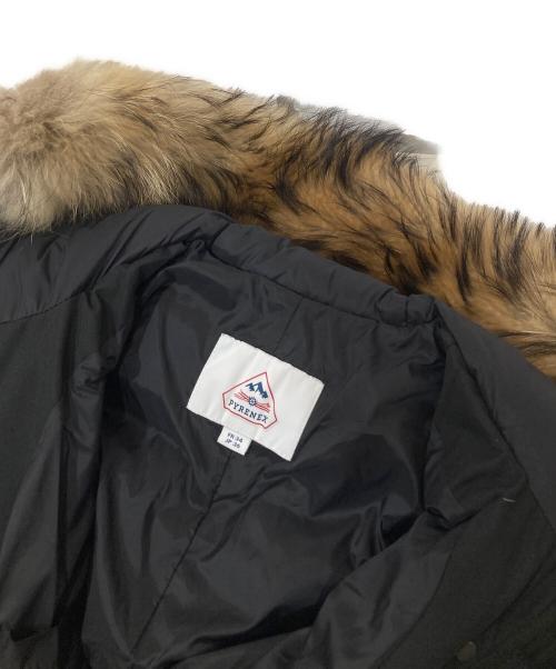 Pyrenex（ピレネックス）Pyrenex (ピレネックス) GRENOBLE FUR(グルノーブル ファー) / ダウンジャケット　HWM004 ブラック サイズ:36の古着・服飾アイテム