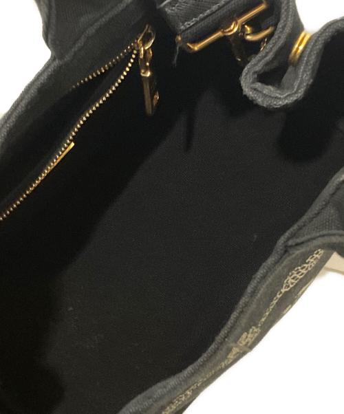 PRADA（プラダ）PRADA (プラダ) カナパ2WAYキャンバスバッグ　ショルダー/トートバッグ ブラックの古着・服飾アイテム