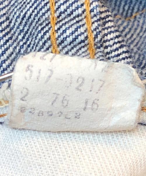 LEVI'S（リーバイス）LEVI'S (リーバイス) 70's 66前期 517 ブーツカットデニム 76年製 ボタン裏16 USA製 42TALON  インディゴ サイズ:W31×L33(実寸 W75cm×L79cm)の古着・服飾アイテム